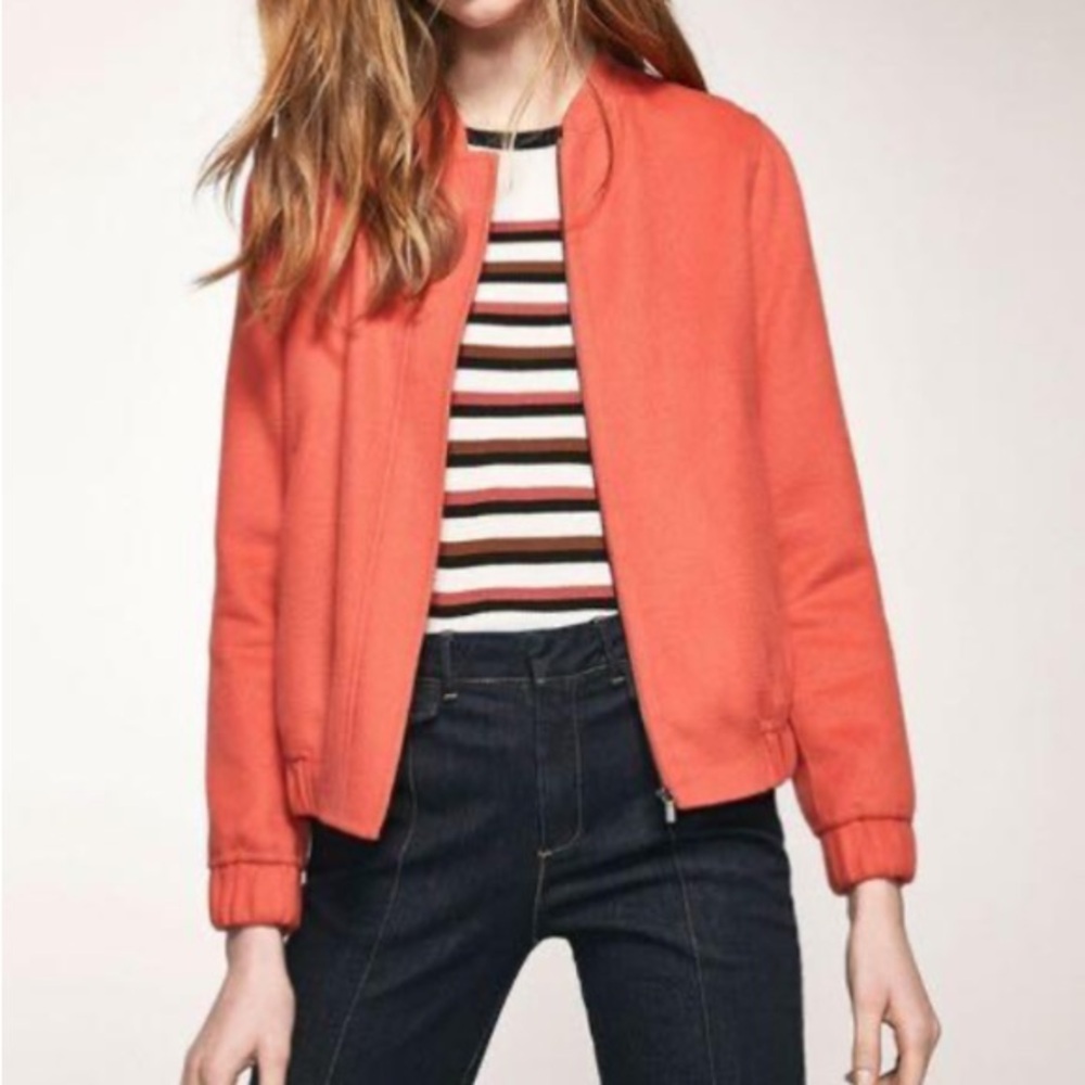 Massimo Dutti Coral-Orange Jacket